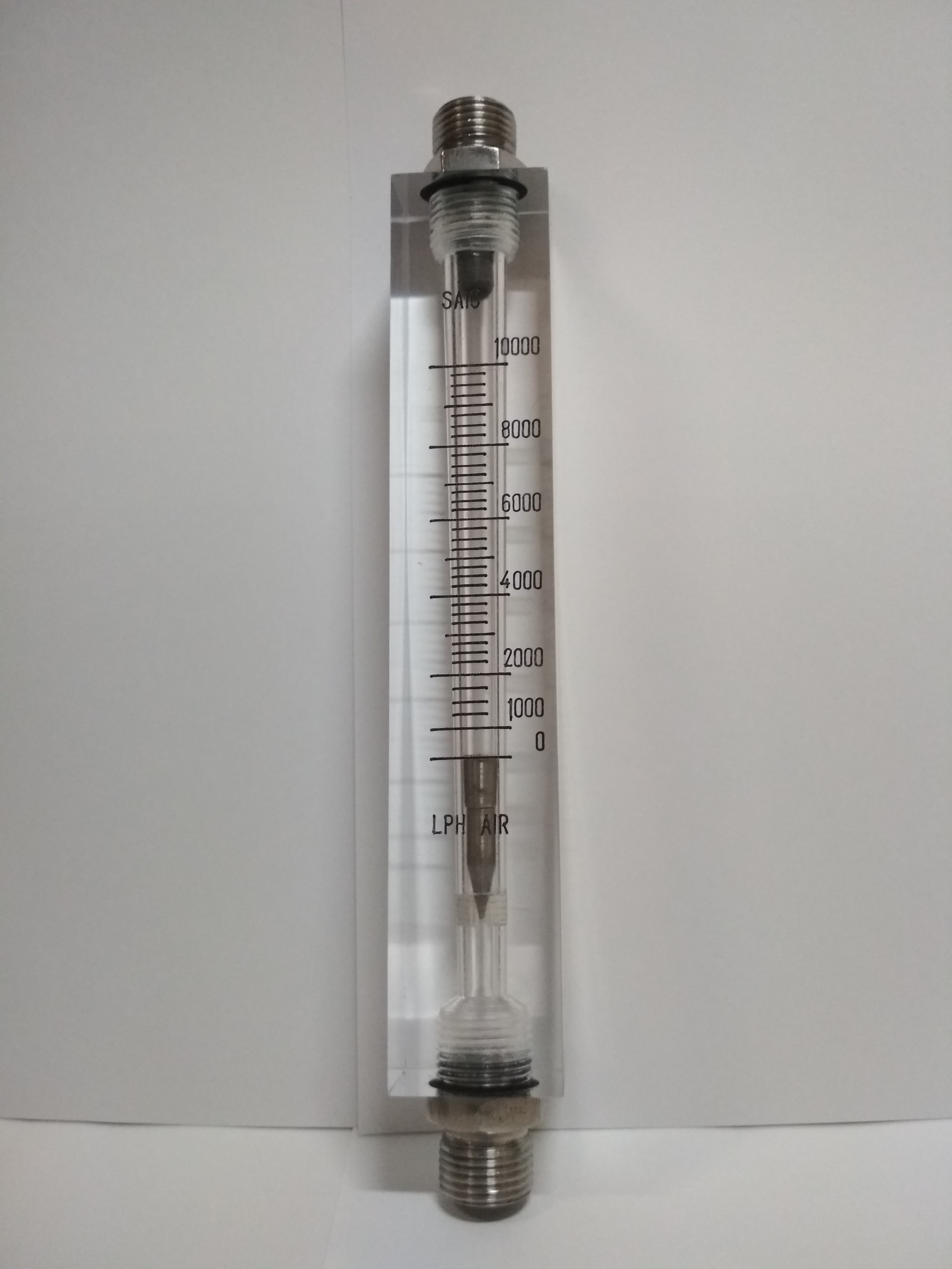 Acrylic Body Rotameter for Air in Flow Range 0-10000 LPH 